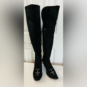 Chic Black Over the Knee Boots